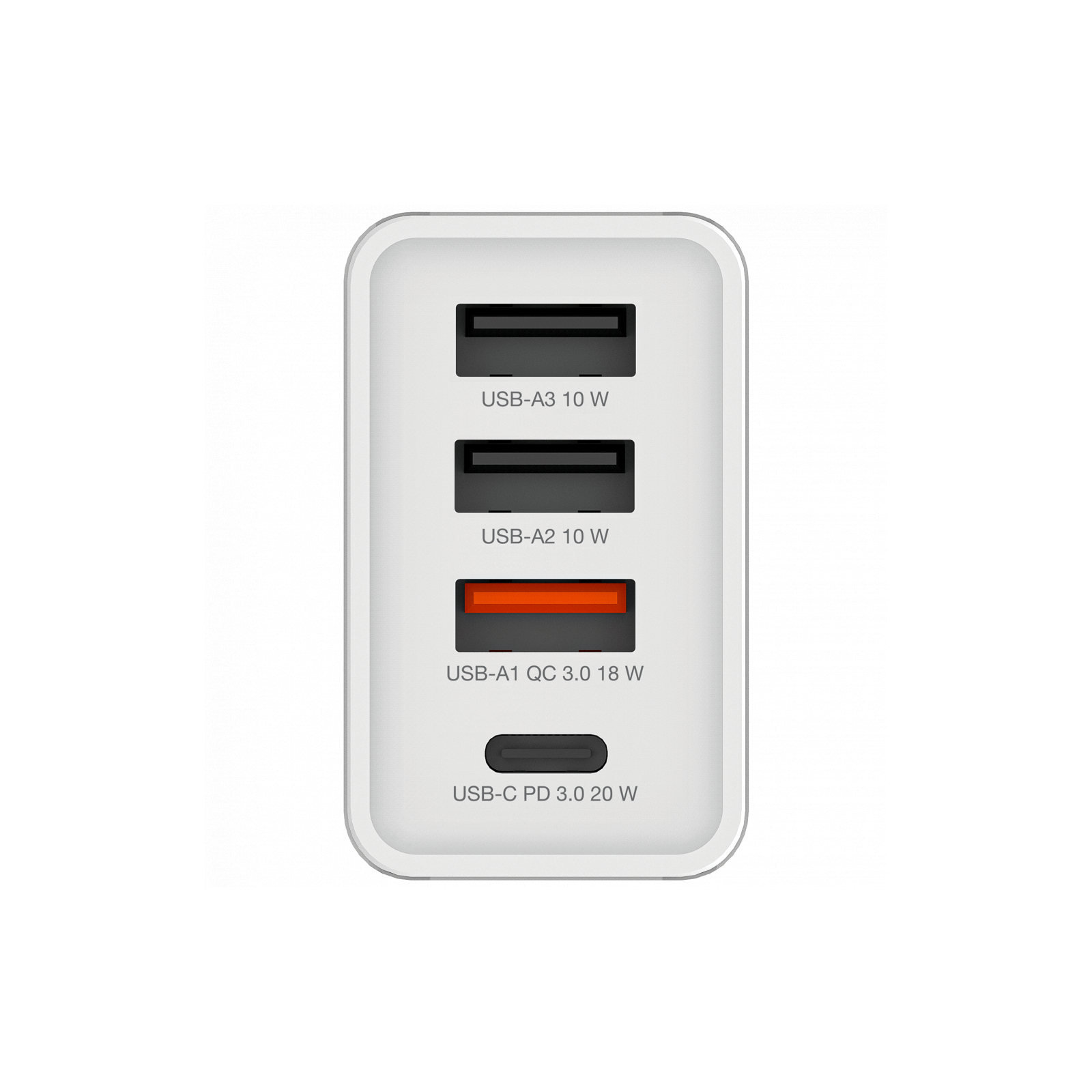 Зарядний пристрій Verbatim USB 30W PD3.0 4-ports white (49701) зображення 3