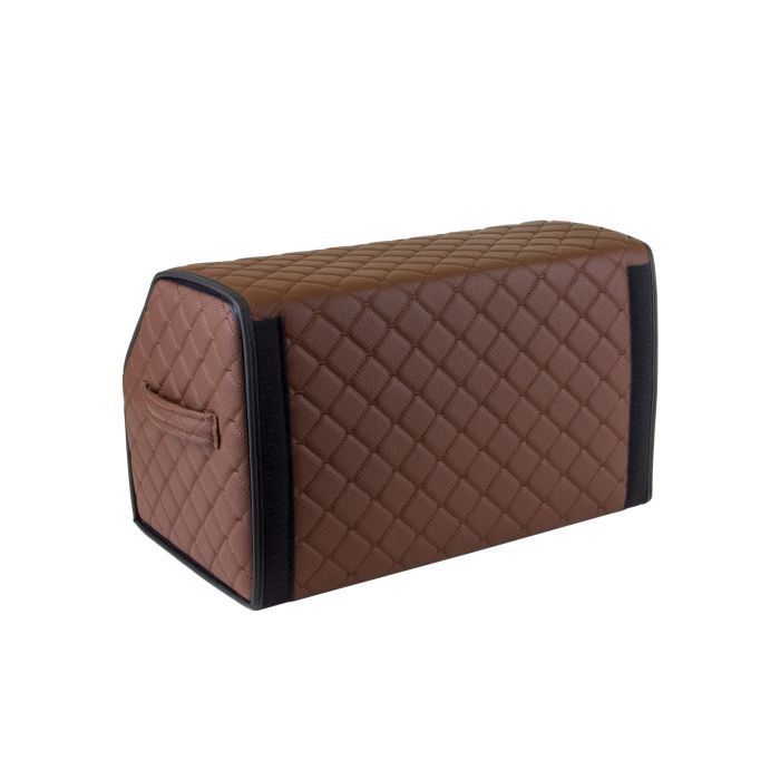 Сумка-органайзер EVAtech ECO M 30x30x50 см коричневая с коричневой нитью (EHECEMZZBR) изображение 5