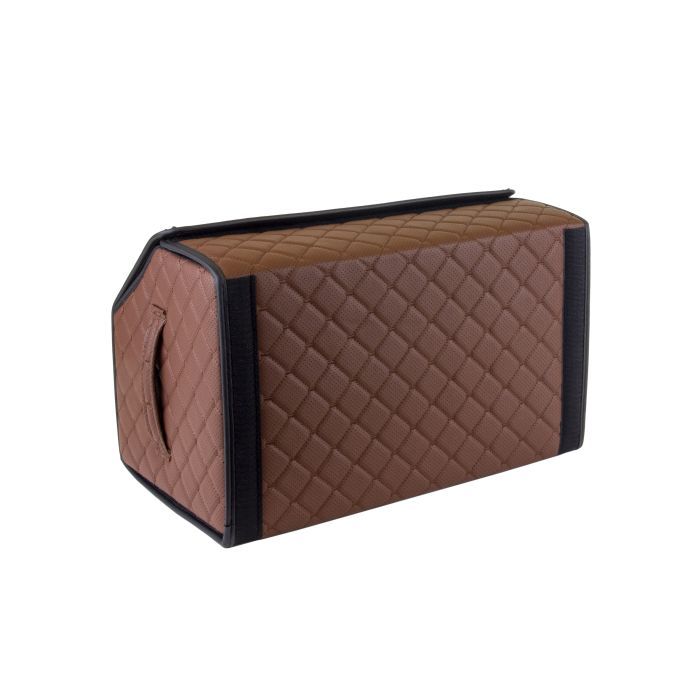 Сумка-органайзер EVAtech ECO M 30x30x50 см коричневая с коричневой нитью (EHECEMZZBR) изображение 6