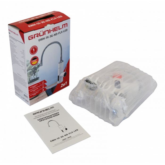 Проточный водонагреватель Grunhelm EWH-1X-3G-ND-FLX-LED изображение 6