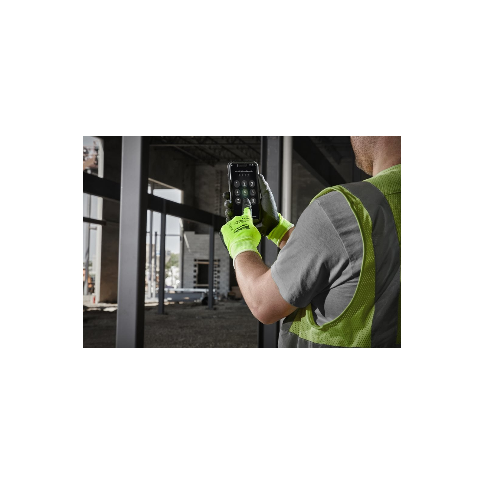 Захисні рукавиці Milwaukee сигнальні з рівнем опору порізам 1, M/8 (4932479917) зображення 3