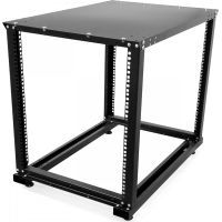 Стойка CMS 12U 19" глибина 750мм з кришою (UA-OFL1275-D-BK) зображення 2