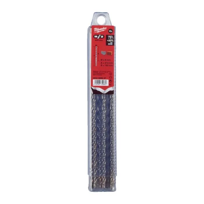Бур Milwaukee SDS-PLUS M2, 6,0х210х150мм, 10шт (4932399337) зображення 2