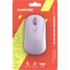 Мышка Canyon MW-22 Dual Band RGB Wireless Pearl Rose (CNS-CMSW22PR) изображение 6