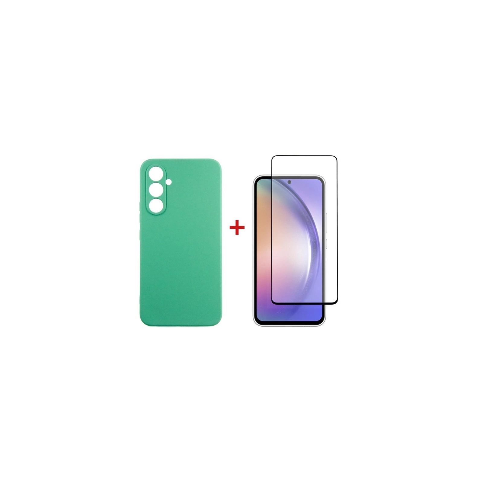 Чехол для мобильного телефона Dengos Kit for Samsung Galaxy A54 5G case + glass (Mint) (DG-KM-43)