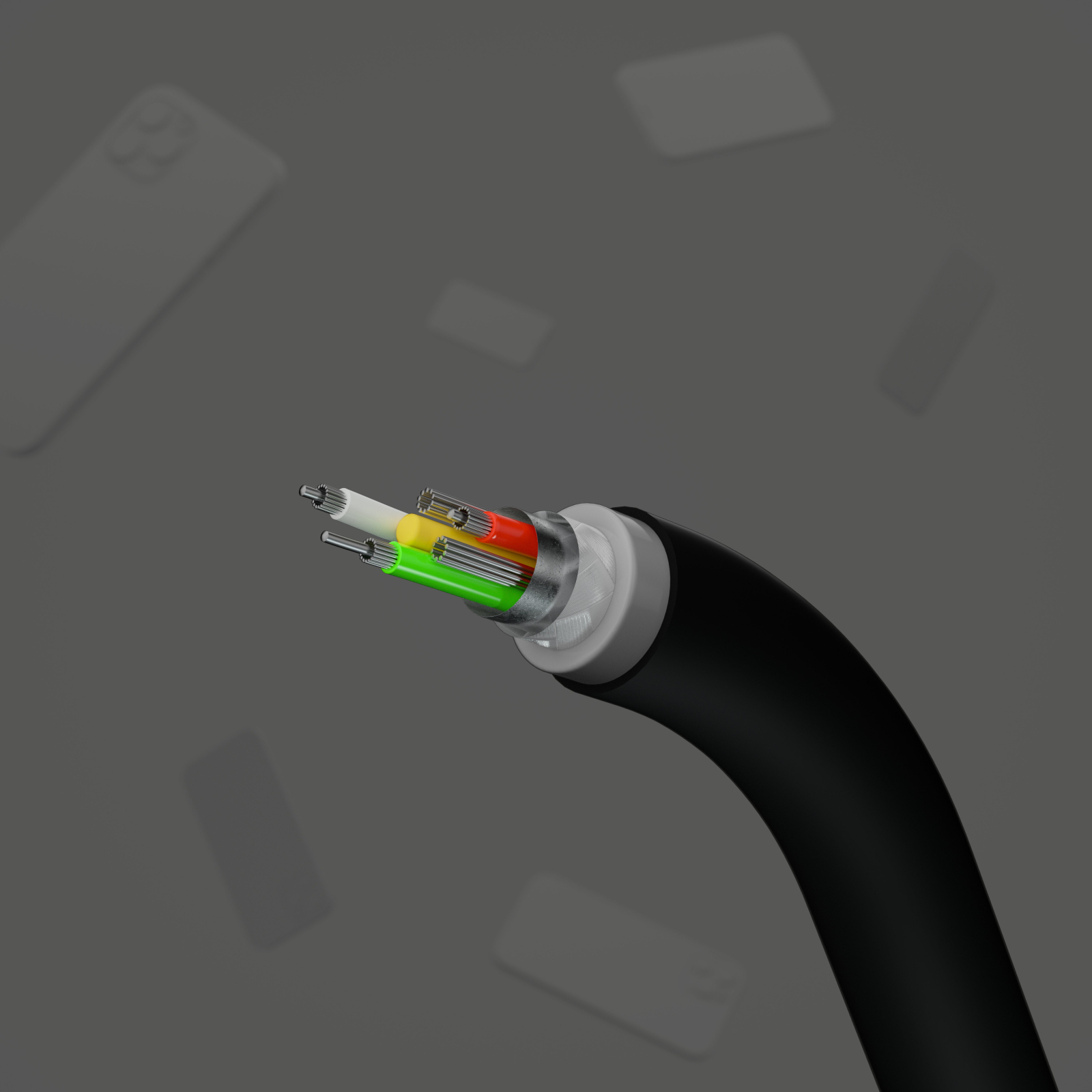 Дата кабель USB-C to USB-C 2.0m 60W Belkin (CAB009BT2MBK) изображение 5