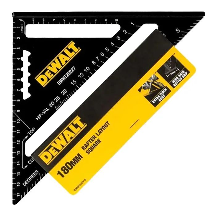 Косинець DeWALT для покрівельних робіт, металевий, 180х180 мм (DWHT25227-0) зображення 2