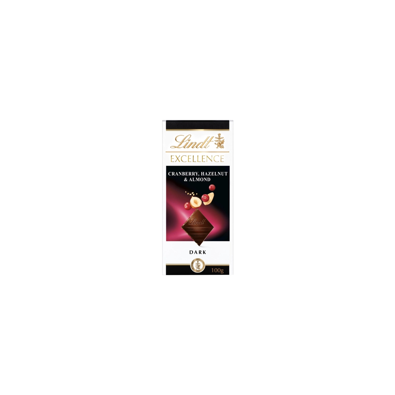 Шоколад Lindt Excellence Чорний з мигдалем фундуком та журавлиною 100 г (3046920090018)
