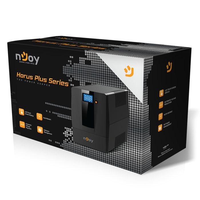 Источник бесперебойного питания nJoy Horus Plus 1500VA USB (PWUP-LI150H1-AZ01B) изображение 6