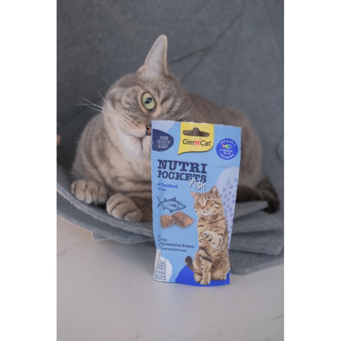 Лакомство для котов GimCat Nutri Pockets Fish Тунец 60 г (4002064419633) изображение 7