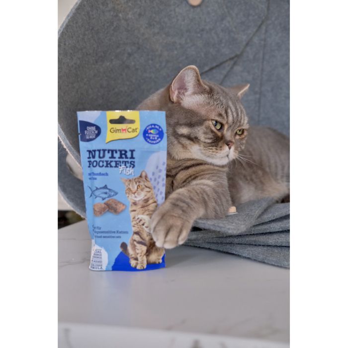 Лакомство для котов GimCat Nutri Pockets Fish Тунец 60 г (4002064419633) изображение 8
