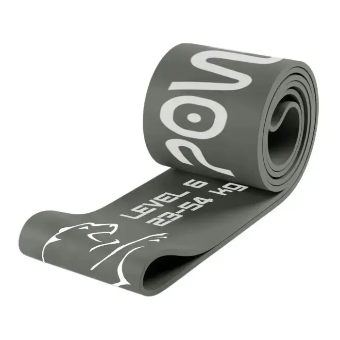 Еспандер PowerPlay -петля для фітнесу і кроссфіту Сіра (PP_4115_Grey_(23-54 kg))