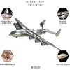Конструктор Metal Time Коллекционная модель Ukrainian Dream Official Edition механический самолет Мрія АН-225 официальн (MT001) изображение 3