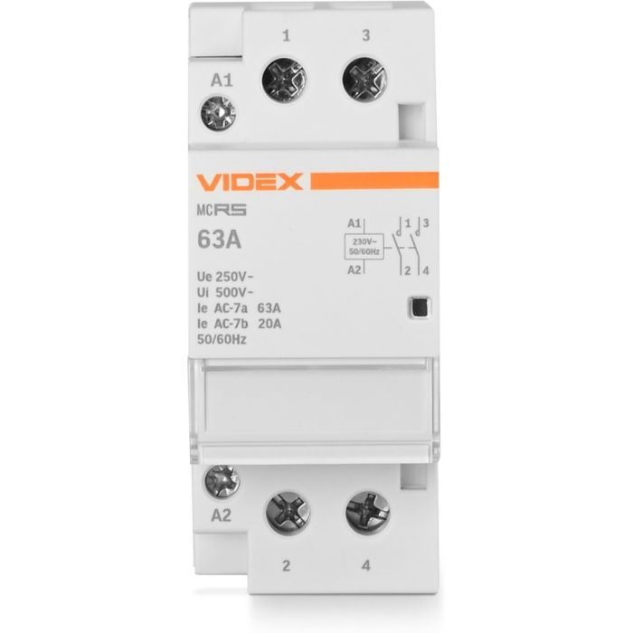 Контактор Videx 2п 63А 2НВ VF-RS-MC2O-63 RESIST изображение 2