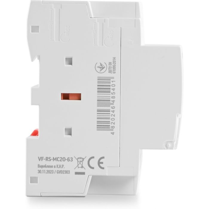Контактор Videx 2п 63А 2НВ VF-RS-MC2O-63 RESIST изображение 3
