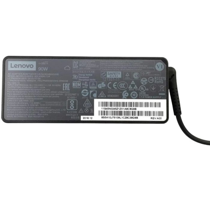 Блок питания к ноутбуку Lenovo 90W 20V, 4.5A, разъем 5.5/2.5 (ADLX90NLC3A / A40382)