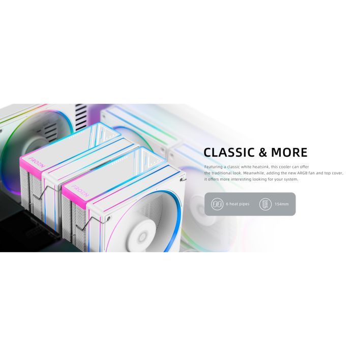 Кулер до процесора ID-Cooling Frozn A620 ARGB White (FROZN A620 ARGB White) зображення 8