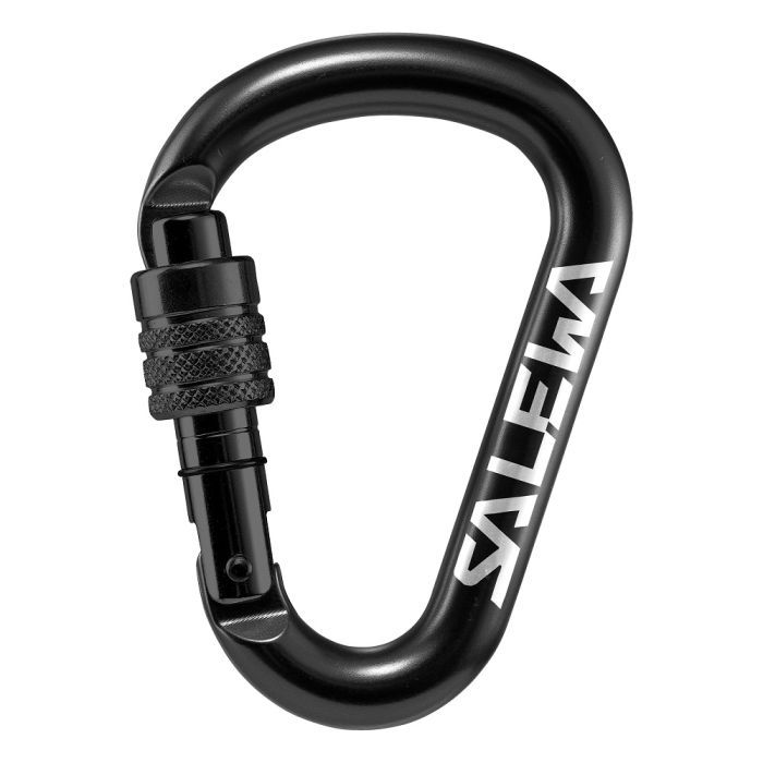 Карабин туристический Salewa HMS Screw G2 1525 0900 Med чорний (013.003.1314)