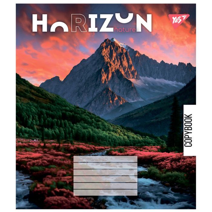 Зошит Yes Horizon nature 48 аркушів клітинка (767110) зображення 4