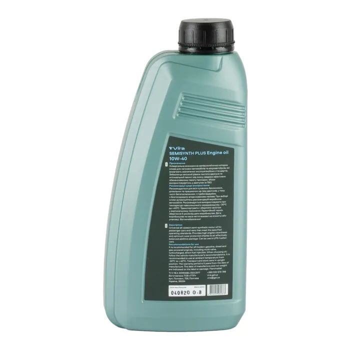 Моторное масло VIRA Semisynthetic Plus 10W-40 1 л (VI0351) изображение 3