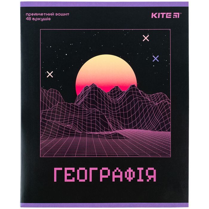 Зошит Kite предметний Neo 48 аркушів, географія клітинка (K24-240-13)