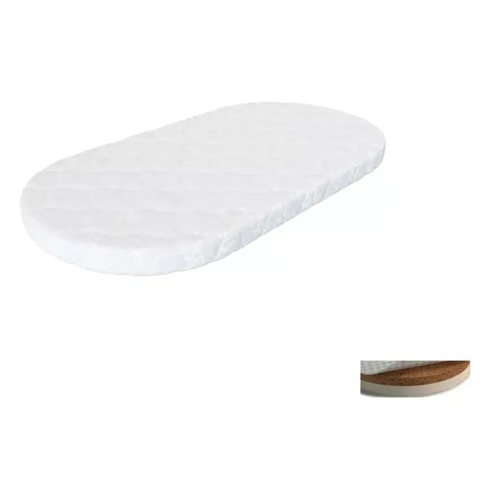 Матрац для дитячого ліжечка Ingvart Smart Bed Oval кокос+латекс, 60х72 см (343)