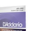 Струны для гитары D'Addario Phosphor Bronze Custom Light (11-52) (EJ26) изображение 4