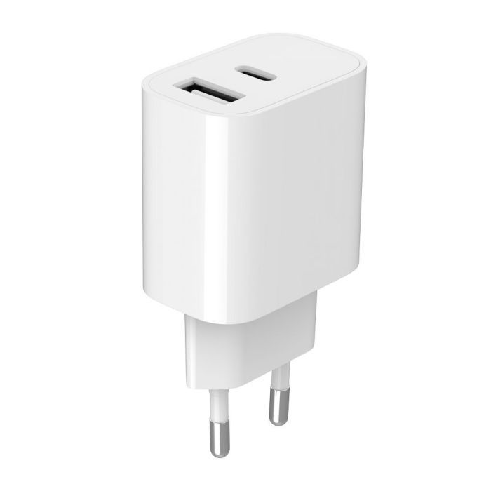 Зарядное устройство Gembird 1xUSB-A+1xUSB-C 5V/2.4A (12W) white (TA-UC-2AC12-01) изображение 4