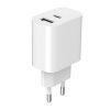 Зарядное устройство Gembird 1xUSB-A+1xUSB-C 5V/2.4A (12W) white (TA-UC-2AC12-01) изображение 4