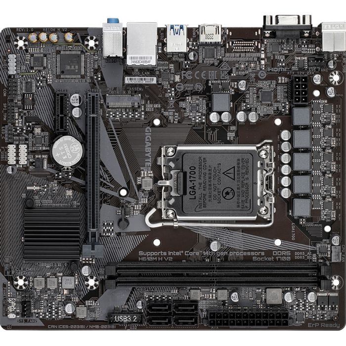 Материнская плата GIGABYTE H610M H V2 изображение 3
