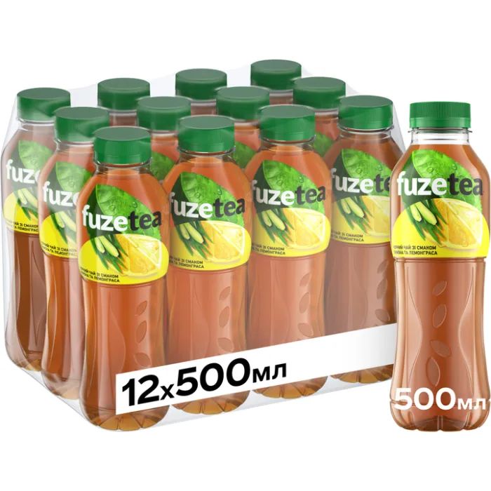 Напиток Fuzetea Чай холодный черный Со вкусом лимона и лемонграсса 1 л (5449000236241) изображение 2