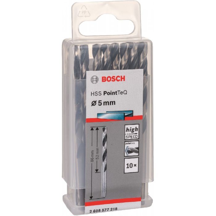 Свердло Bosch по металу HSS-PointTeQ, 5х52х86мм, 10шт (2.608.577.218) зображення 9
