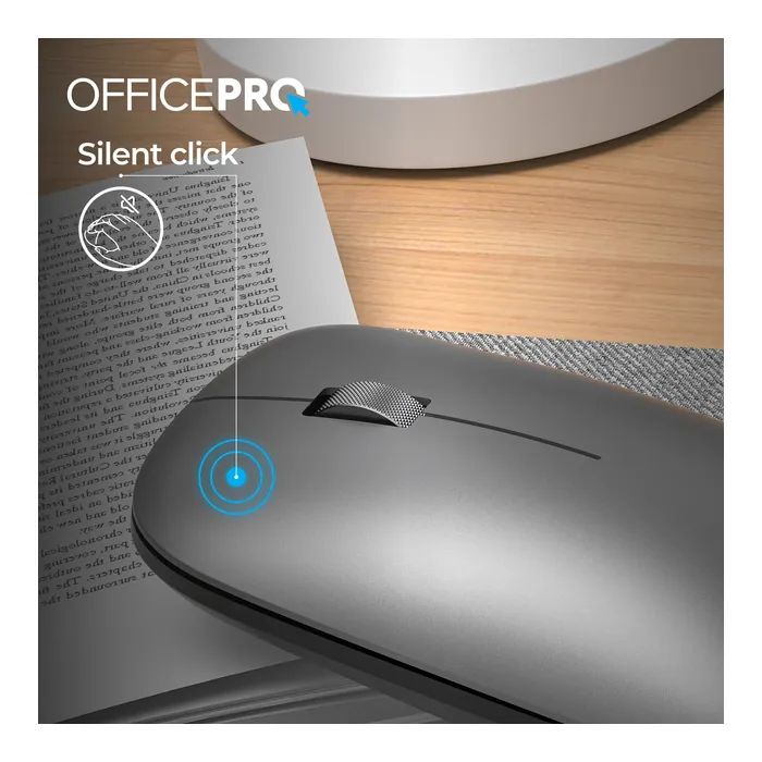 Мышка OfficePro M225S Silent Click Wireless Silver (M225S) изображение 10