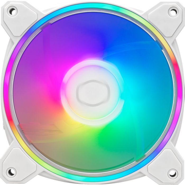 Кулер для корпуса CoolerMaster MasterFan MF120 Halo2 3 in 1 White (MFL-B2DW-213P2-R2) изображение 2