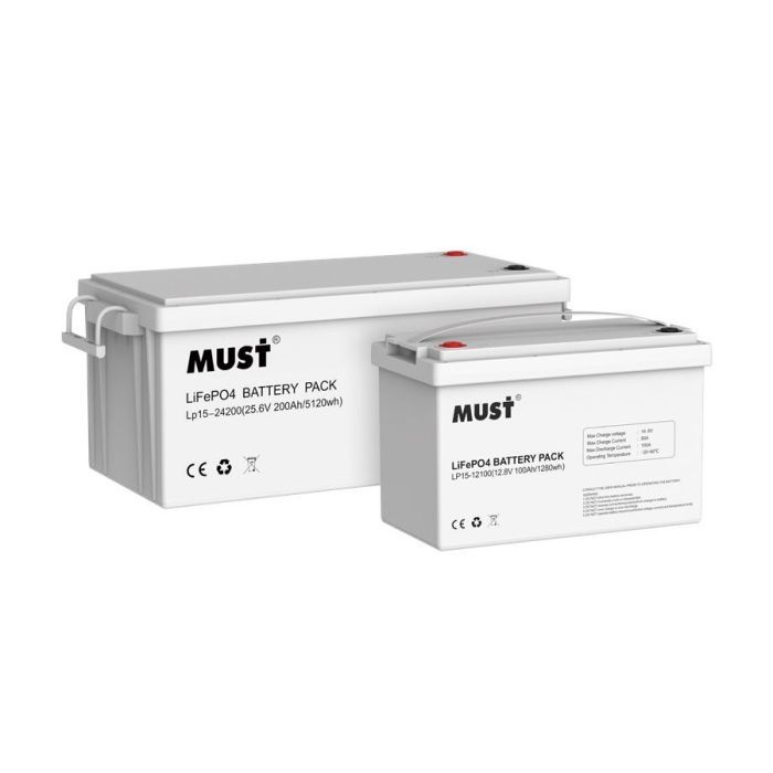 Батарея LiFePo4 Must 12.8V - 100Ah (LP15-12100)