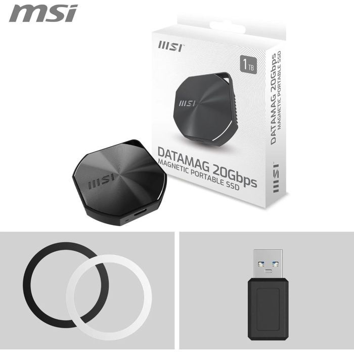 Накопитель SSD USB Type-C 1TB DATAMAG 20Gbps MSI (S78-440L0B0-P83) изображение 9