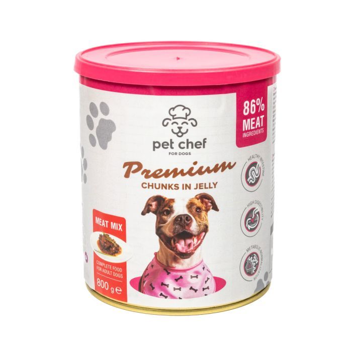 Вологий корм для собак Pet Chef М'ясний мікс 800 г (4820255193649) зображення 5