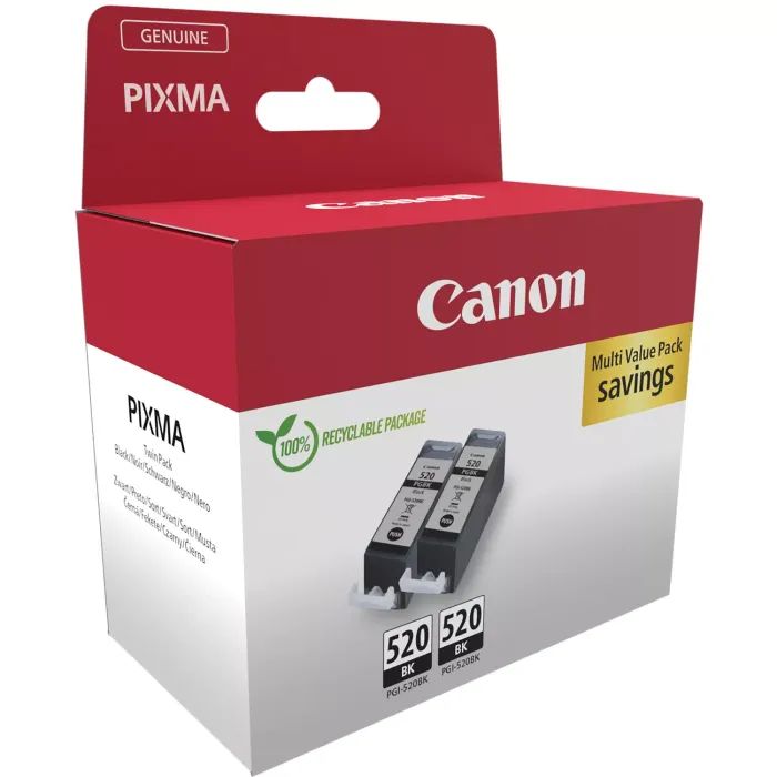 Картридж Canon PGI-520 Black Double pack, carton (2932B019) изображение 2