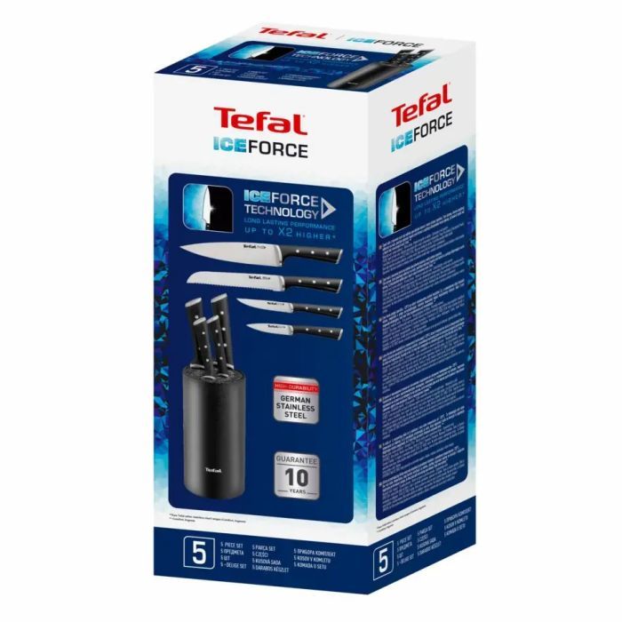 Набір ножів Tefal Ice Force,у пластиковій колоді, 4шт, нержавіюча сталь, пласт (K2325S75) зображення 6