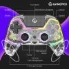 Геймпад GamePro GPS13T BT 5.3/USB/PC/iOS/Android/PS3/PS4 RGB Transparent (GPS13T) изображение 11