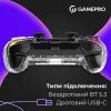 Геймпад GamePro GPS13T BT 5.3/USB/PC/iOS/Android/PS3/PS4 RGB Transparent (GPS13T) изображение 8