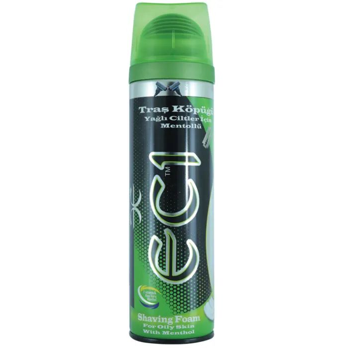 Піна для гоління ECI Для жирної шкіри З ментолом 200 мл (8697418291087)