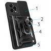Чохол до мобільного телефона BeCover Military Honor 200 Lite Black (713044) зображення 3