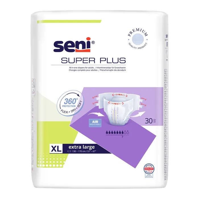 Подгузники для взрослых Seni Super Plus Extra Large 130-170см 30 шт (5900516803629)