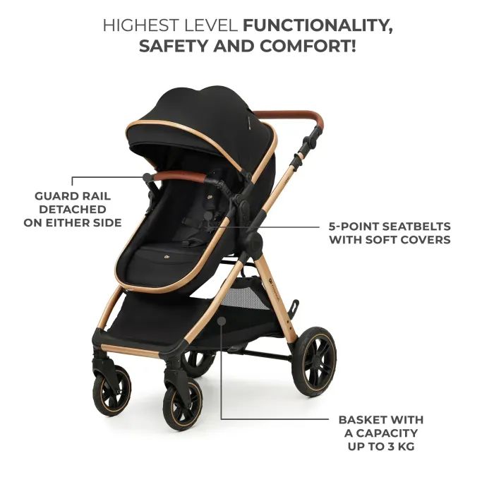 Коляска Kinderkraft 3 в 1 Esme Pure Black (KSESME00BLK3000) (5902533925698) изображение 10