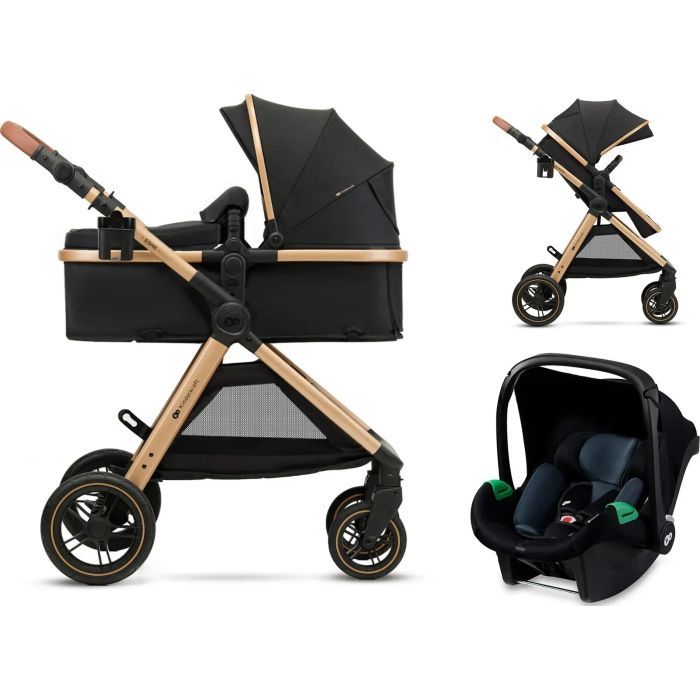 Коляска Kinderkraft 3 в 1 Esme Pure Black (KSESME00BLK3000) (5902533925698)