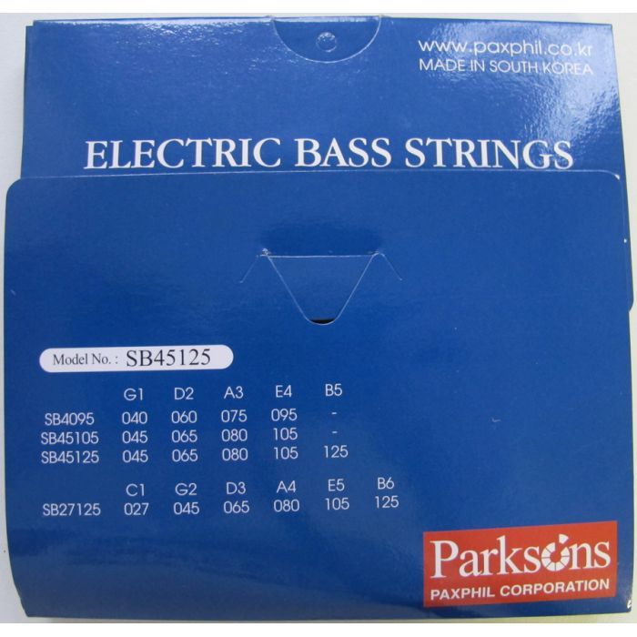 Струни для гітари Parksons Electric Bass Strings (40-125) (SB45125) зображення 3