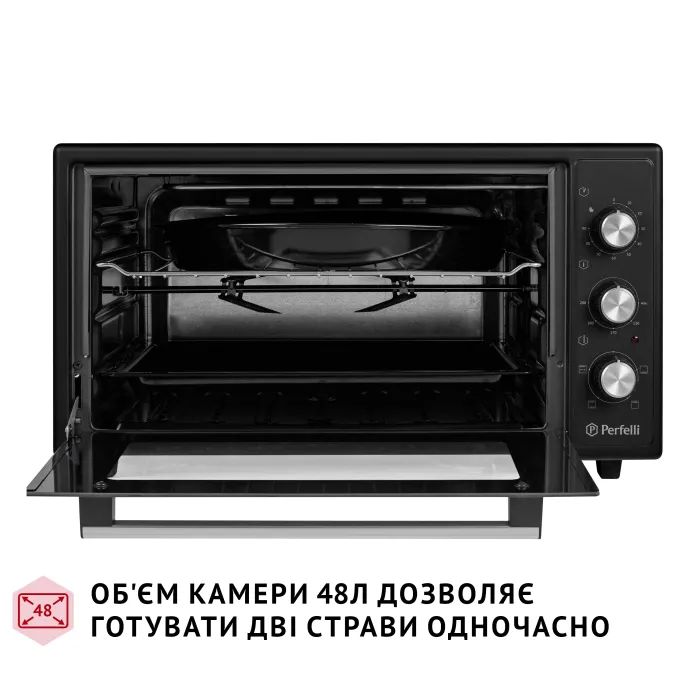 Электропечь Perfelli MIRAGE 48 BLACK изображение 2