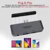 Концентратор Promate USB Hub 4 ports padhub-pro.grey (padhub-pro.grey) зображення 7