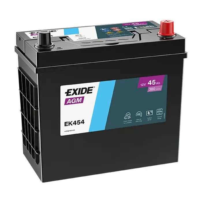 Аккумулятор автомобильный EXIDE START-STOP AGM 45Ah ASIA Ев (-/+) (380EN) (EK454)